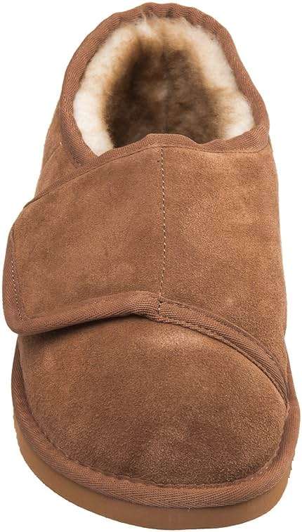 Lamo Sheepskin Bootie Wrap Slipper Chestnut - XX-Large (W11-12) Wide - Image 3