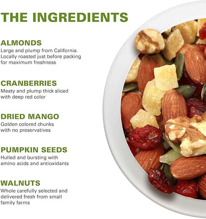 Power Up Trail Mix, Mega Omega Trail Mix, Non-GMO, Vegan, Gluten Free, No Artificial Ingredients, Gourmet Nut, 14 Ounce Bag - Image 4