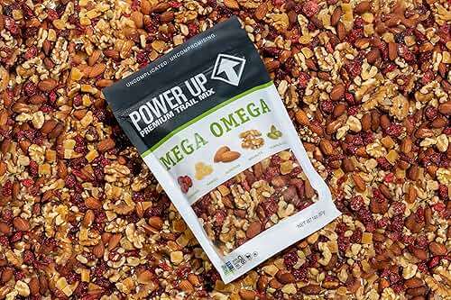 Power Up Trail Mix, Mega Omega Trail Mix, Non-GMO, Vegan, Gluten Free, No Artificial Ingredients, Gourmet Nut, 14 Ounce Bag - Image 5