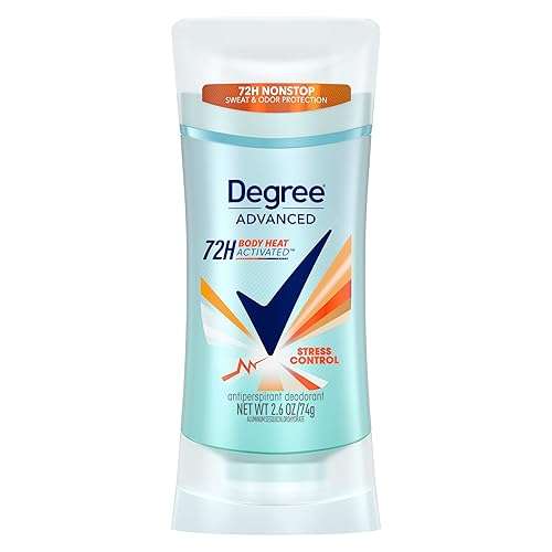 Degree Antiperspirant Deodorant Stress Control 72-Hour Sweat & Odor Protection Antiperspirant for Women with Body Heat Activated Technology 2.6 oz - Image 1