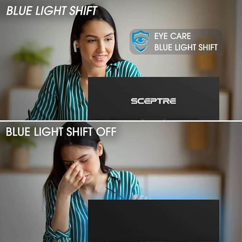 Sceptre 24-inch Prime Monitor Thin 1080p LED Monitor 99% sRGB 2x HDMI VGA Build-in Speakers, Machine Black (E248W-19203R 2025 Series) - Image 5