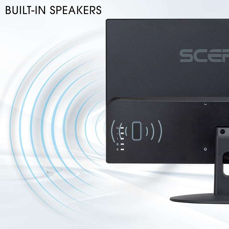 Sceptre 24-inch Prime Monitor Thin 1080p LED Monitor 99% sRGB 2x HDMI VGA Build-in Speakers, Machine Black (E248W-19203R 2025 Series) - Image 7