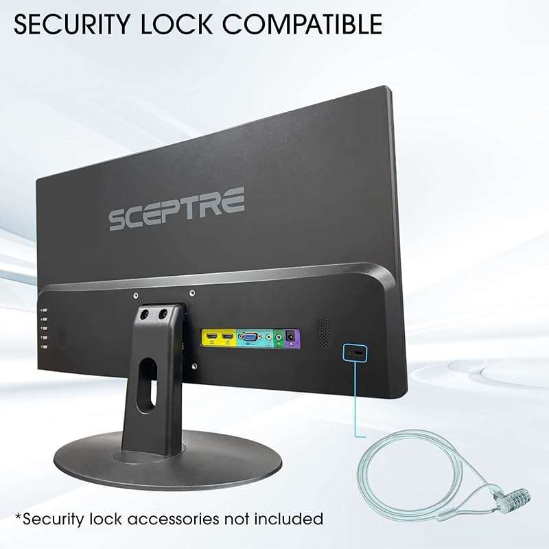 Sceptre 24-inch Prime Monitor Thin 1080p LED Monitor 99% sRGB 2x HDMI VGA Build-in Speakers, Machine Black (E248W-19203R 2025 Series) - Image 8