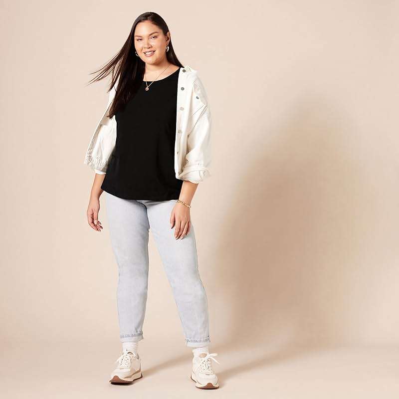 Amazon Essentials Women's Regular-Fit Short-Sleeve T-Shirt (Crewneck and V-Neck Options), Multipacks - Image 8