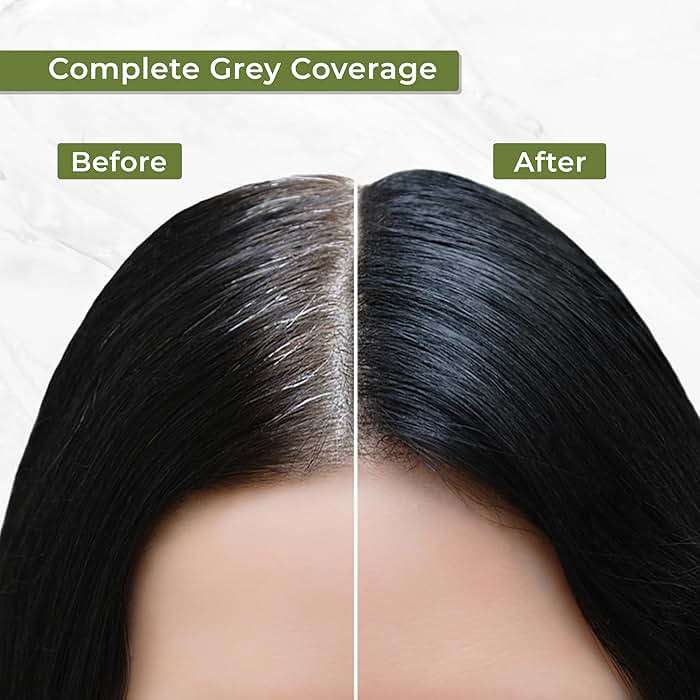 Indus Valley Natural Organic Damage Free Gel Hair Color | Organic Hair Dye, Ammonia Free, Vegan & Cruelty Free | Up to 100% Gray Coverage, Long Lasting Results |Dark Brown 3.0 (20gram+200ml) - Image 6