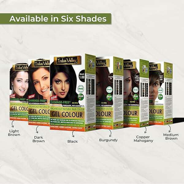 Indus Valley Natural Organic Damage Free Gel Hair Color | Organic Hair Dye, Ammonia Free, Vegan & Cruelty Free | Up to 100% Gray Coverage, Long Lasting Results |Dark Brown 3.0 (20gram+200ml) - Image 8