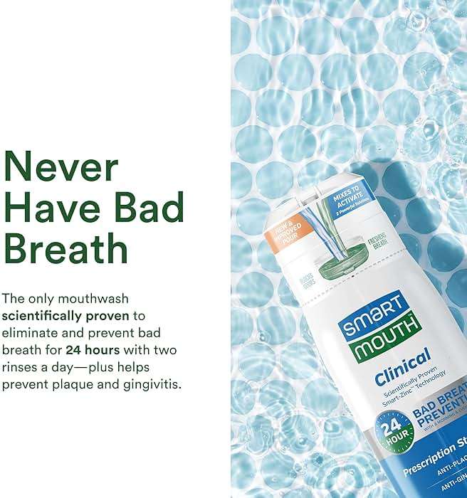 SmartMouth DDS Activated Clinical Mouthwash - for Fresh Breath - Clinical Strength Mouthwash for Gum Health, Gingivitis & More - Clean Mint Flavor, 16 fl oz (3 Pack) - Image 5