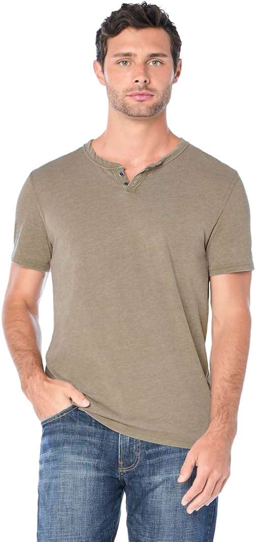 Lucky Brand Burnout Button Notch Shirt - Image 1