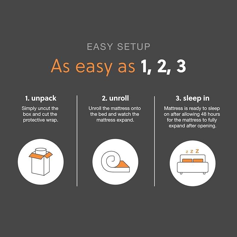 Signature Design by Ashley Queen Size Chime 8 Inch Medium Firm Gel Memory Foam Mattress with Green Tea & Charcoal Extract, Fiberglass-Free, Mattress In A Box - Image 9
