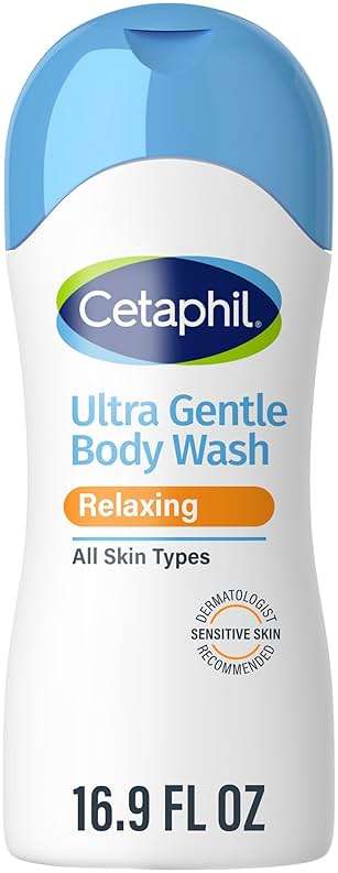 Cetaphil Ultra Gentle Relaxing Body Wash, For Dry to Normal, Sensitive Skin, 16.9oz, with Aloe Vera, Calendula, Vitamin B5, Hypoallergenic, Dermatologist Tested - Image 1