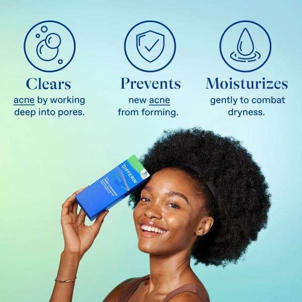 Differin Acne Face Wash with 5% Benzoyl Peroxide, Daily Deep Cleanser by the makers of Differin Gel, Gentle Skin Care for Acne Prone Sensitive Skin, 4 oz (Packaging May Vary) - Image 9