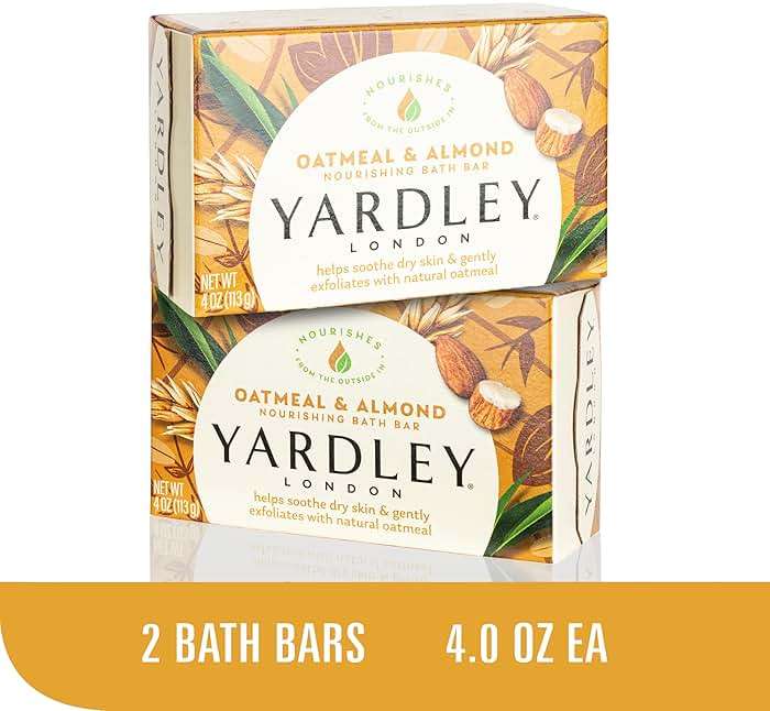 Yardley London Soap Bath Bar Bundle - 10 Bars: English Lavender, Oatmeal and Almond, Aloe and Avocado, Cocoa Butter, Lemon Verbena 4.25 Ounce Bars (Pack of 10 Bars, Two of each) - Image 6