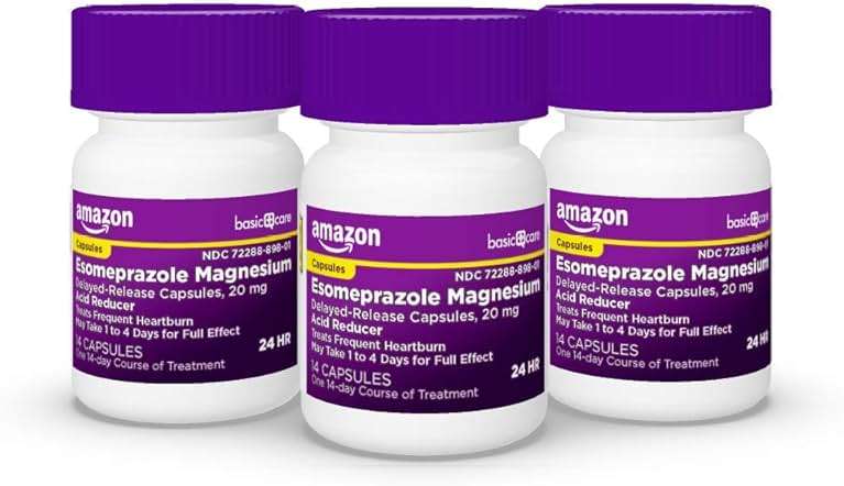 Amazon Basic Care Esomeprazole Magnesium Delayed Release Capsules, 20 mg, Acid Reducer, 42 Count - Image 6