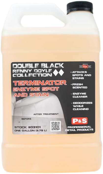 P & S PROFESSIONAL DETAIL PRODUCTS Terminator Enzyme Spot & Stain Remover – Professional Upholstery & Carpet Cleaner, Eliminates Grease, Dirt, Protein-Based Stains, Fresh Scent - 1 Gallon - Image 1