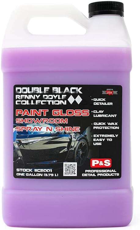 P & S PROFESSIONAL DETAIL PRODUCTS Paint Gloss Showroom Spray N Shine - Professional Car Detailing Spray with Excellent Clay Lubricant, Removes Dirt, Fingerprints, Dust, and Smudges - 1 Gallon - Image 1