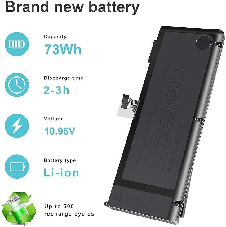 A1321 A1286 (Mid 2009 Mid 2010) Laptop Battery for MacBook Pro 15 Inch Battery A1321 A1286 MC371LL/A, MC372LL/A, MC118LL/A, MB985LL/A, MB986LL/A, MB986LL/A MC373LL/A, MC373LL/A, MB985, MB986, MC118 - Image 7