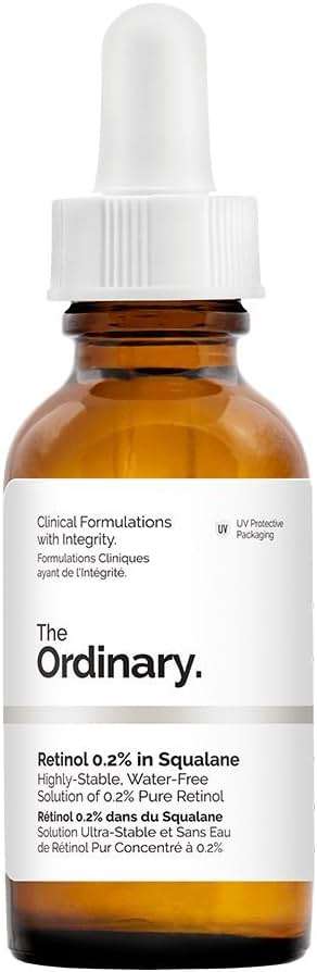 The Ordinary Retinol 0.2% in Squalane, Gentle Retinol Serum for the Face That Is Anti-Aging and Skin Smoothing, 1 Fl Oz - Image 1
