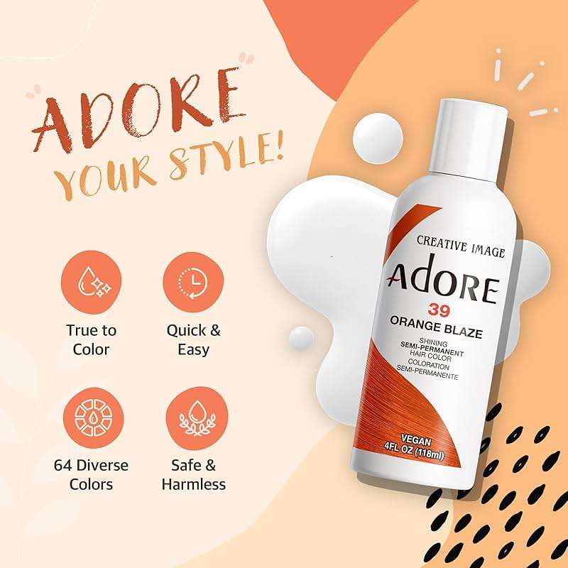 Adore Semi Permanent Hair Color - Vegan and Cruelty-Free Hair Dye - 4 Fl Oz - 155 Titanium (Pack of 1) - Image 4