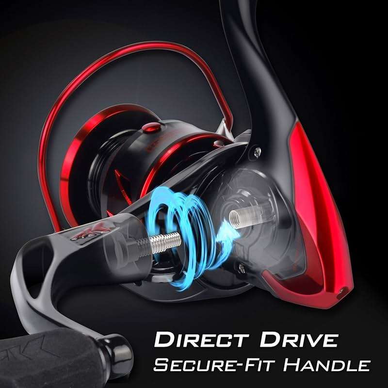 KastKing Sharky Spinning Reel – 5.2:1 & 6.2:1 Gear Ratios, Carbon Fiber Drag 33–39.5LB, 10+1 Stainless Bearings, Lightweight Nylitech Body, Oversize Shaft, for Saltwater & Freshwater - Image 5