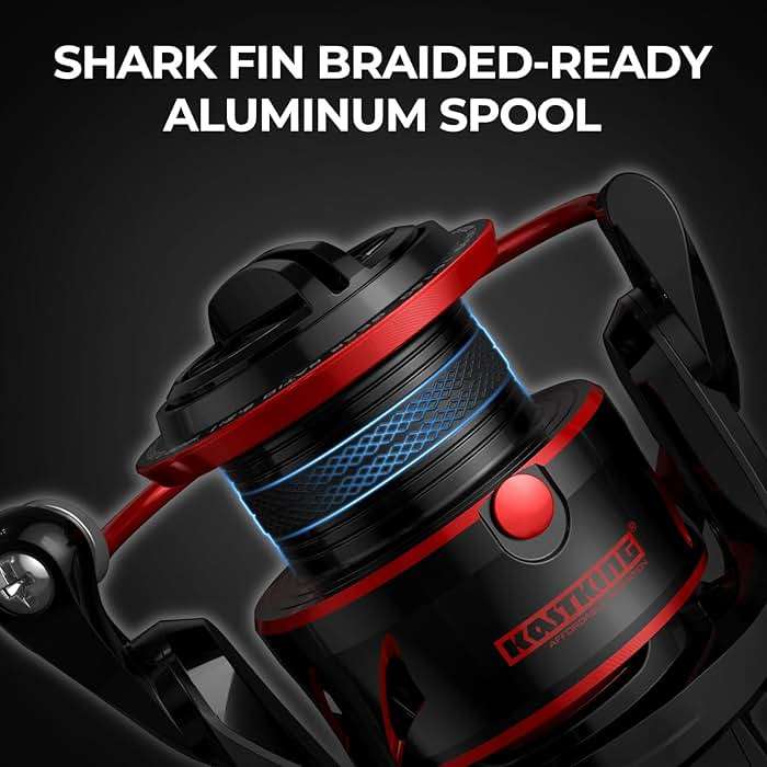 KastKing Sharky Spinning Reel – 5.2:1 & 6.2:1 Gear Ratios, Carbon Fiber Drag 33–39.5LB, 10+1 Stainless Bearings, Lightweight Nylitech Body, Oversize Shaft, for Saltwater & Freshwater - Image 6