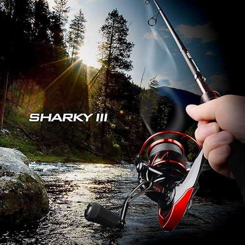 KastKing Sharky Spinning Reel – 5.2:1 & 6.2:1 Gear Ratios, Carbon Fiber Drag 33–39.5LB, 10+1 Stainless Bearings, Lightweight Nylitech Body, Oversize Shaft, for Saltwater & Freshwater - Image 8
