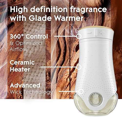 Glade PlugIns Refills Air Freshener, Scented and Essential Oils for Home and Bathroom, Cashmere Woods, 3.35 Fl Oz, 5 Count - Image 5