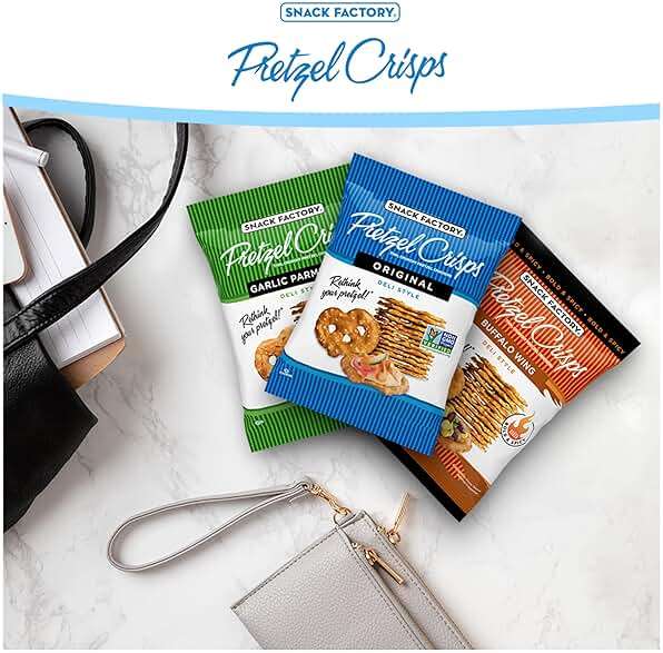 Snack Factory Pretzel Crisps Variety Pack, Individual 1.5 Ounce (Pack of 24) - Image 4