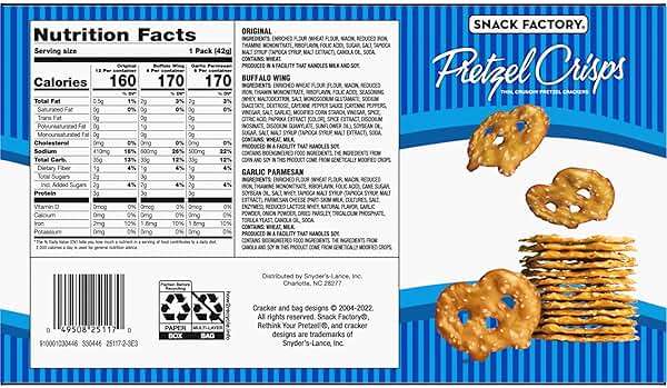 Snack Factory Pretzel Crisps Variety Pack, Individual 1.5 Ounce (Pack of 24) - Image 7
