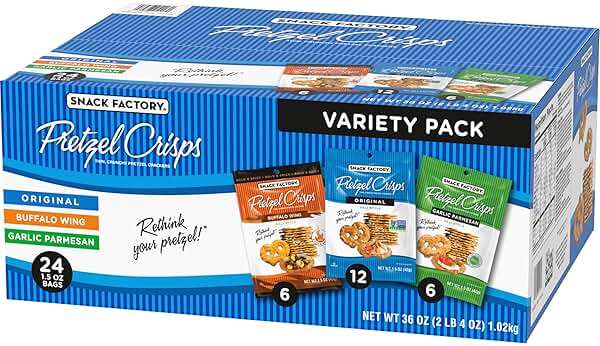 Snack Factory Pretzel Crisps Variety Pack, Individual 1.5 Ounce (Pack of 24) - Image 9