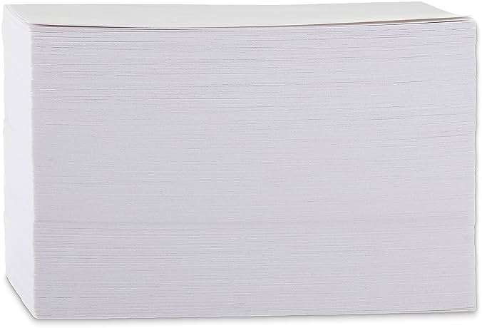 Amazon Basics Heavy Weight Ruled Index Cards for Studying and Note Taking, White, 3" x 5", 300 Count (Pack of 3) - Image 6