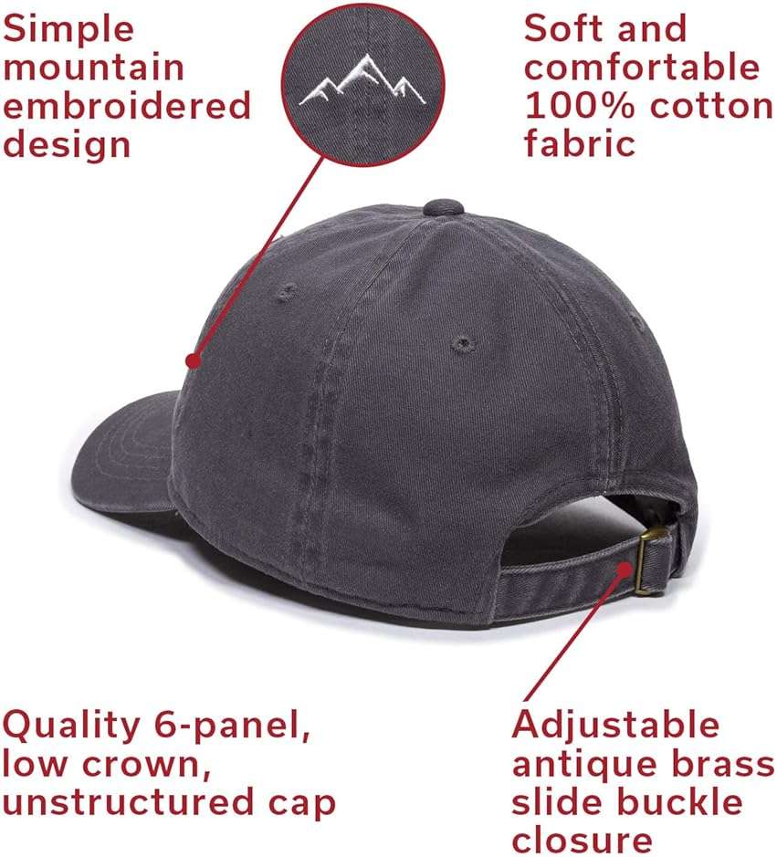 Outdoor Cap -Adult Mountain Dad Hat-Unstructured Soft Cotton - Image 6