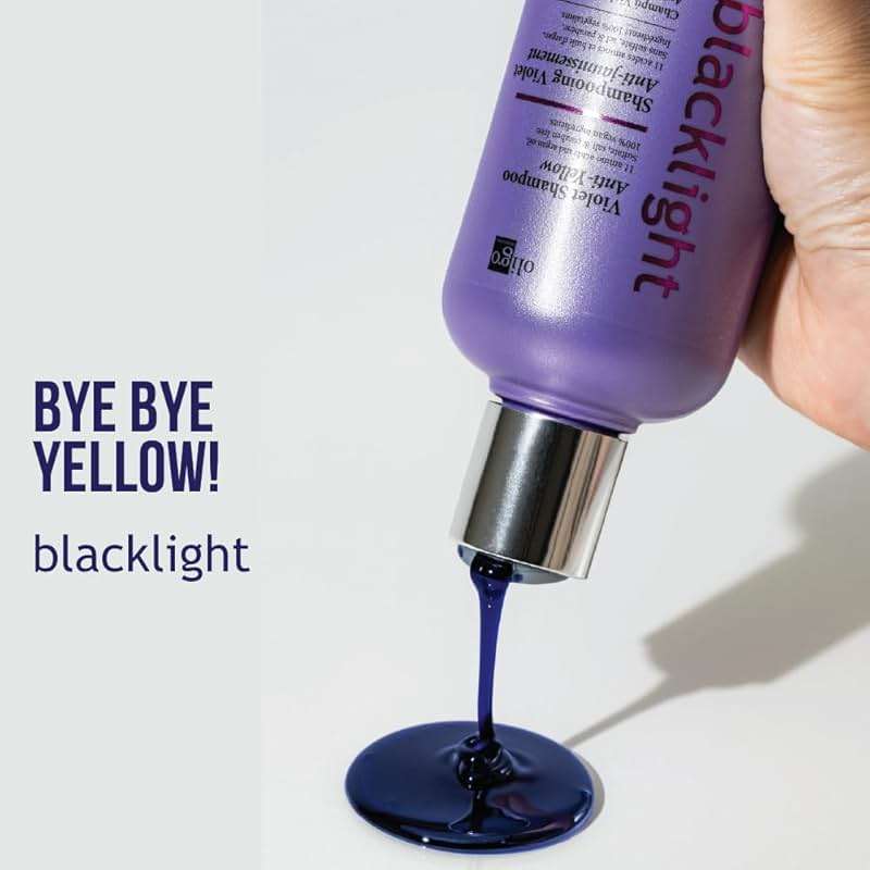 Oligo Professionnel - Blacklight Violet Shampoo - Sulfate-Free Purple Shampoo for blondes - Vegan - Eliminate Yellow Tones - Refresh Faded Highlights - Argan oil - Hydrating Formula - 8.5oz - Image 2