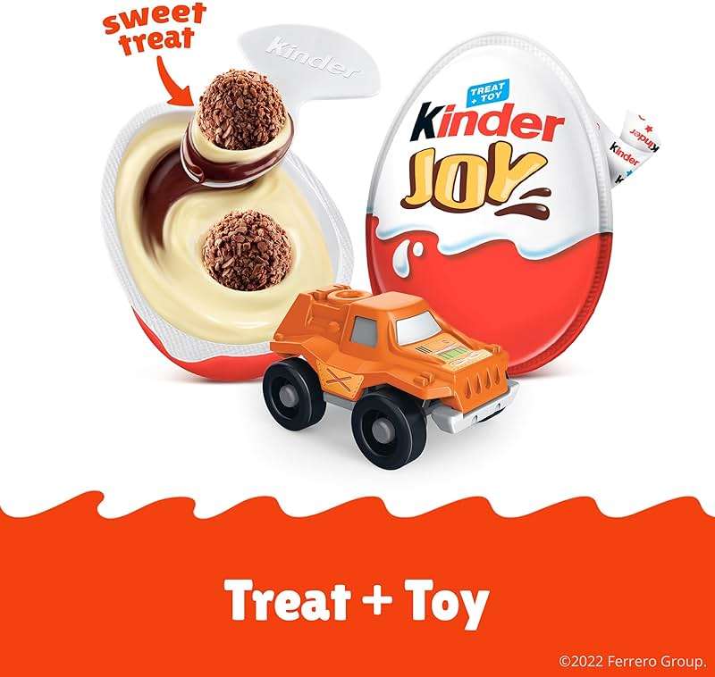 Kinder Joy Egg, Treat Plus Toy, Sweet Creams and Chocolatey Wafers, Individually Wrapped, 15-count, 10.5 oz - Image 3