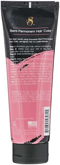 Suavecita Semi-Permanent Hair Color Muse Pink Vegan Cruelty Free - Image 5