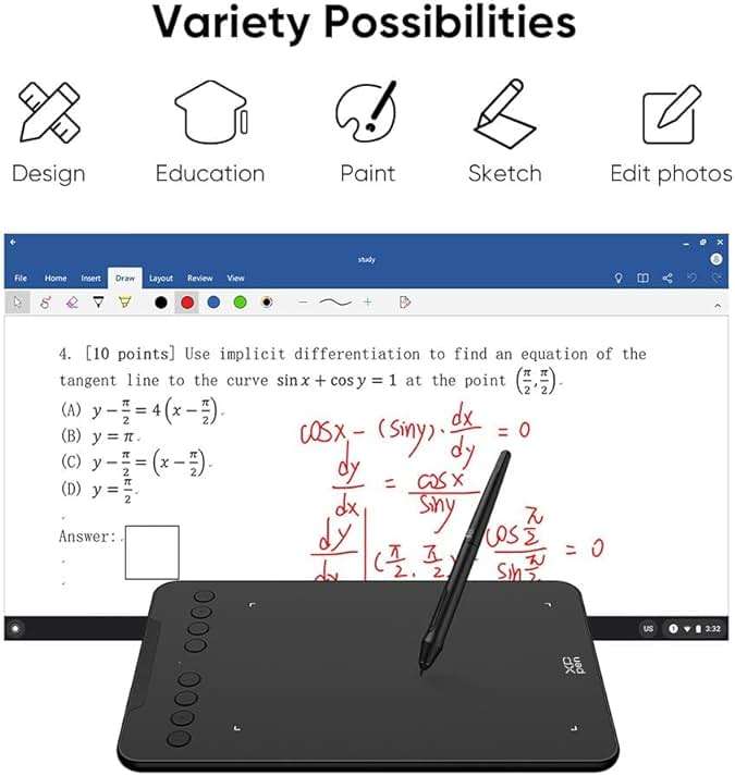 XPPen Updated Deco 01 V3 Drawing Tablet-16384 Levels of Pressure Battery-Free Stylus, 10x6 Inch OSU Graphic Tablet, 8 Hotkeys for Digital Art, Teaching, Gaming Drawing Pad for Chrome, PC, Mac, Android - Image 11
