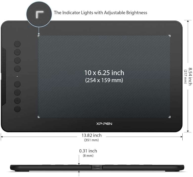 XPPen Updated Deco 01 V3 Drawing Tablet-16384 Levels of Pressure Battery-Free Stylus, 10x6 Inch OSU Graphic Tablet, 8 Hotkeys for Digital Art, Teaching, Gaming Drawing Pad for Chrome, PC, Mac, Android - Image 3
