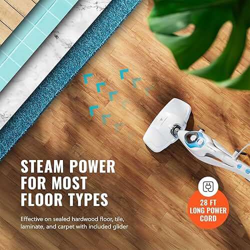 PurSteam 10-in-1 Steam Mop, Floor Steamer with Detachable Handheld Steam Cleaner for Tile, Hardwood Floors - Image 6