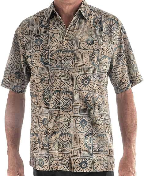 Johari West Men's Hawaiian Shirt Short Sleeve Button Down Casual Tropical Shirt - Image 1