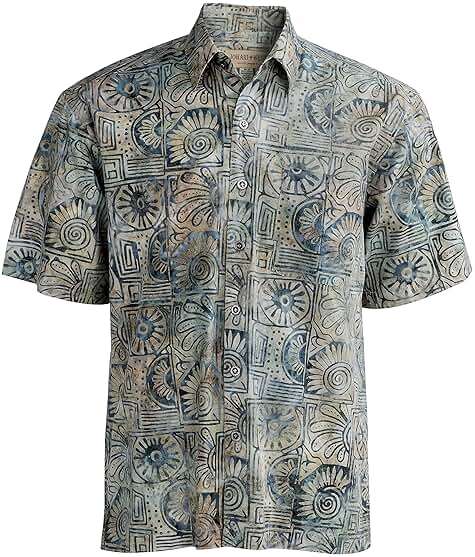 Johari West Men's Hawaiian Shirt Short Sleeve Button Down Casual Tropical Shirt - Image 2