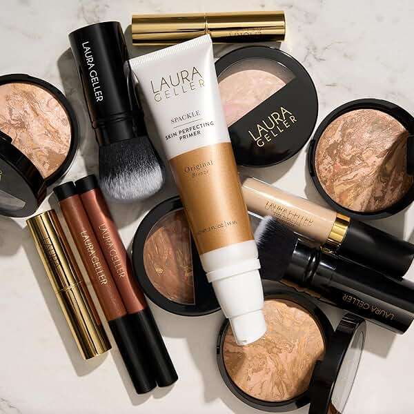 LAURA GELLER NEW YORK Baked Balance-n-Glow Illuminating Powder Foundation – Light – Handmade in Italy – Pearl-Infused Satin Finish – Vitamin C Brightening – Buildable Sheer Coverage – For Mature Skin - Image 9