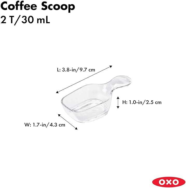 OXO Good Grips POP Container Coffee Scoop, Clear - Image 3