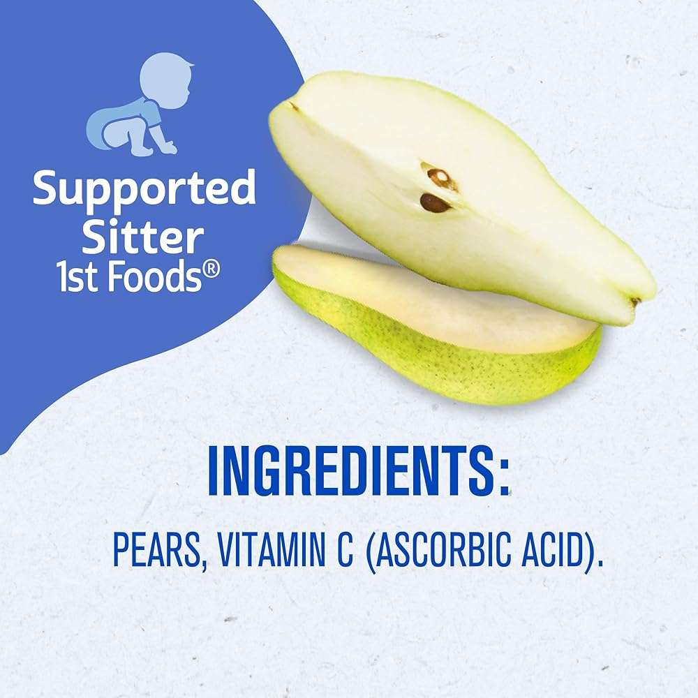 Gerber Stage 1 Baby Food, Pear Puree Tubs, No Artificial Colors or Flavors, Baby Puree, 16-Pack - Image 9