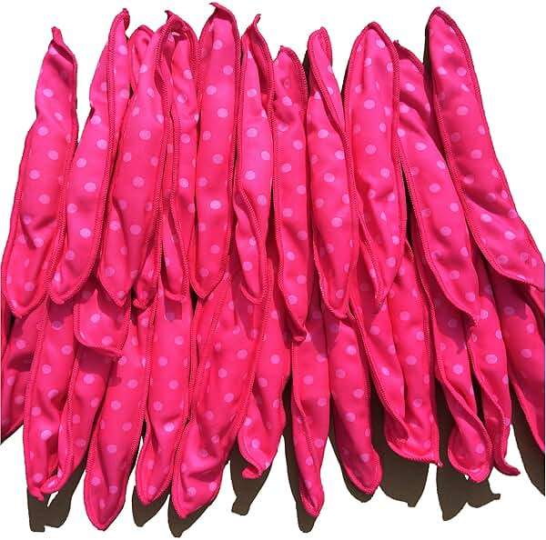 Aimin Soft Curlers for Overnight Heatless Curls, No Heat Foam Rollers for Long Hair, Satin Sponge Curlers (30 pcs, pink) - Image 1