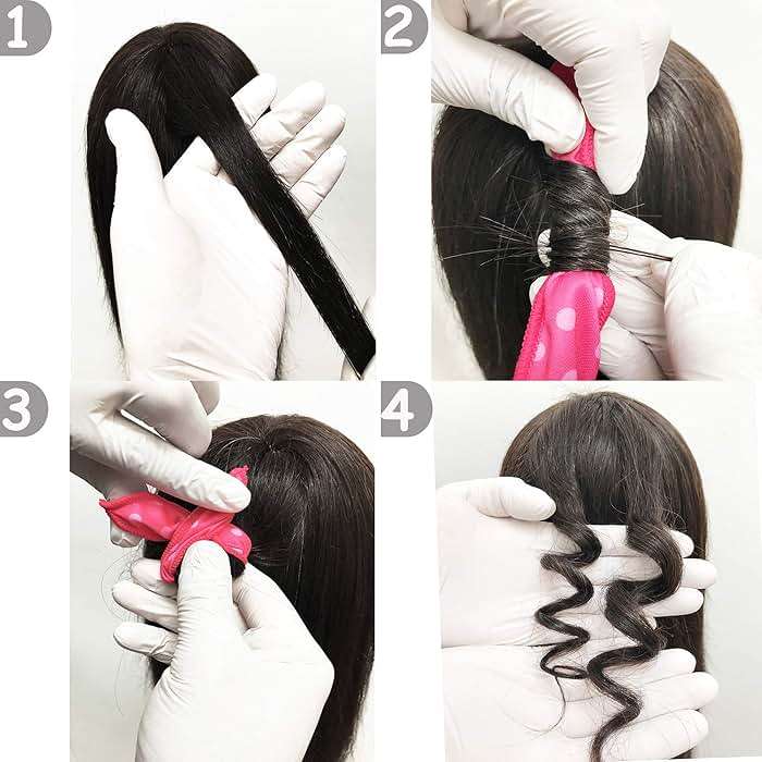 Aimin Soft Curlers for Overnight Heatless Curls, No Heat Foam Rollers for Long Hair, Satin Sponge Curlers (30 pcs, pink) - Image 5