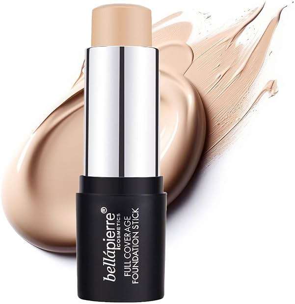 bellapierre Mineral Foundation Stick | Full Coverage Matte Finish | Cruelty Free | Non-Toxic and Paraben Free | Compact Tube - 0.35 Oz - Medium - Image 1