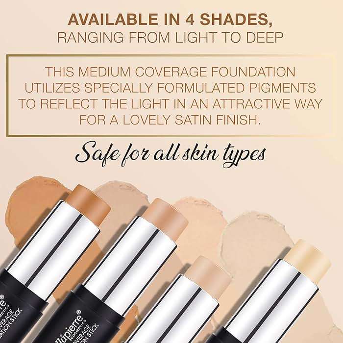 bellapierre Mineral Foundation Stick | Full Coverage Matte Finish | Cruelty Free | Non-Toxic and Paraben Free | Compact Tube - 0.35 Oz - Medium - Image 6