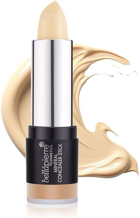 bellapierre Mineral Concealer Stick | Easy to Blend Natural Wax Matte Makeup | Hides Acne, Discoloration & Blemishes | Non-Toxic and Paraben Free | All Day Wear - (Light/Medium) - Image 1