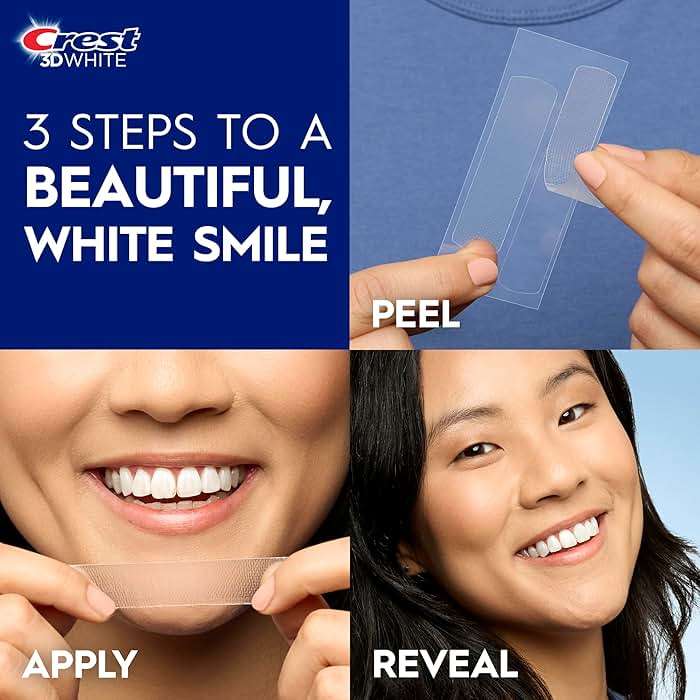Crest 3D Whitestrips Vivid Plus, Teeth Whitening Strip Kit, 10 Treatments + 2 Bonus Treatments (Each with 1 Upper/1 Lower Strip), 24 Strips, 8 Levels Whiter, Teeth Whitening Kit - Image 5