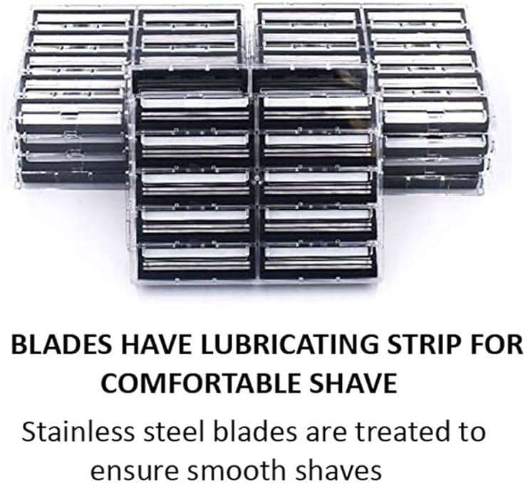 Taconic Shave 100 Twin Blade Razor Cartridges With Lubricating Strip - Compatible With All Gillette Trac 2 , G2, G II, Contour, Vector And Gillette Atra Razor Handles - Made In The Usa - Image 3