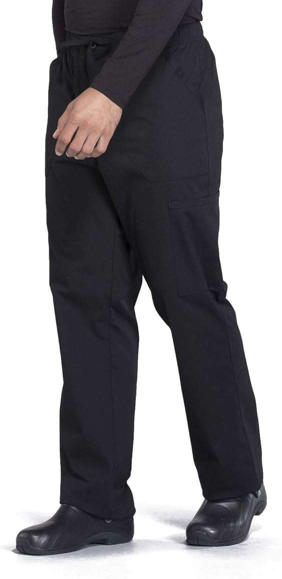 Cherokee Scrubs for Men Tapered Leg Mens Cargo Scrub Pants-5 Pockets,Drawstring,2 Way Stretch Medical Scrub Bottom-WW190 - Image 2